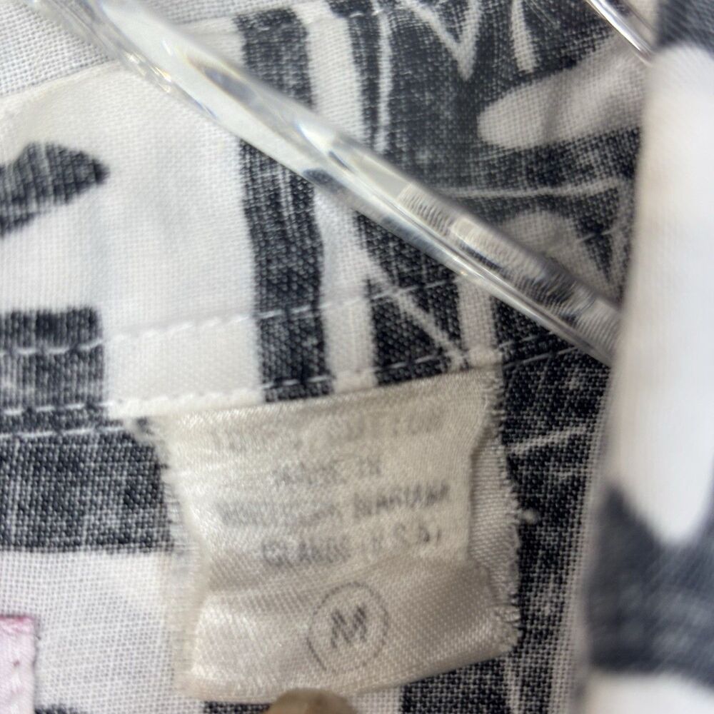 Vintage Men’s Hawaiian Shirt M Reverse Print Inside Out 90s Y2K USA Mervyns Tiki - Picture 13 of 15